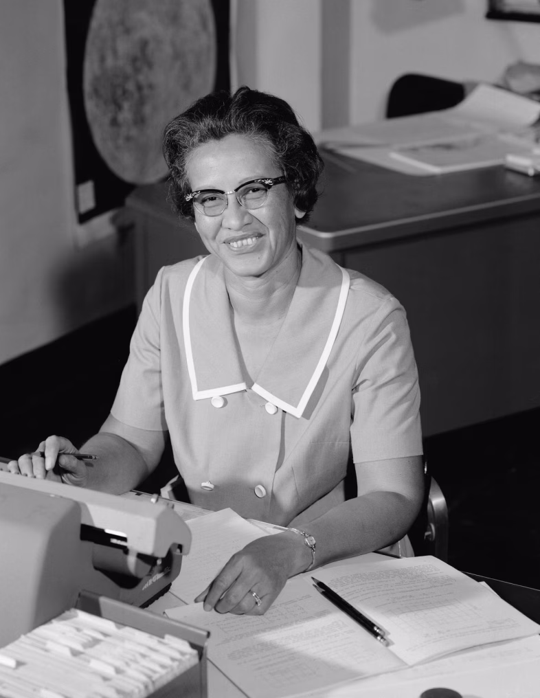 Katherine Johnson à son poste
